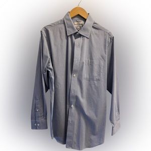 😎 Men’s NWOT Croft & Barrow Easy Care 16-32/33 long sleeve blue striped …